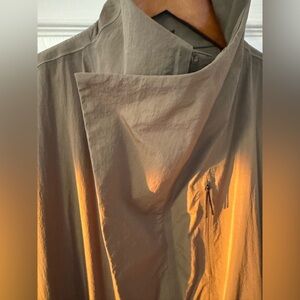 Lululemon Lab Long Oversized Lightweight Olive Green Coat